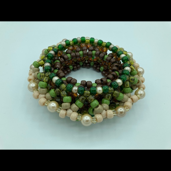 ❌SOLD❌🌱🍃Earth Element Kandi Cuff - Picture 10 of 11